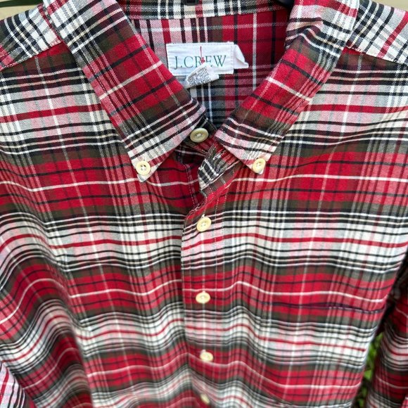 J CREW Men's Button-Down Tartan Plaid Shirt - L - Picture 5 of 8